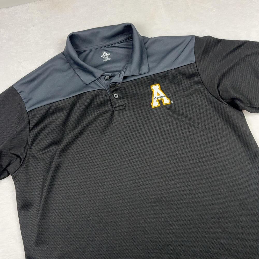 Appalachian State Mountaineers Polo Shirt Men XL Black Knights Apparel